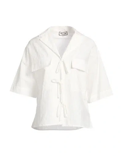 Paul & Joe Woman Shirt Off White Size 3 Cotton, Polyamide