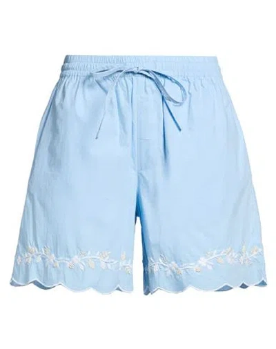 Paul & Joe Woman Shorts & Bermuda Shorts Light Blue Size M Cotton