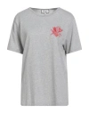 Paul & Joe Woman T-shirt Light Grey Size Xl Cotton In Gray