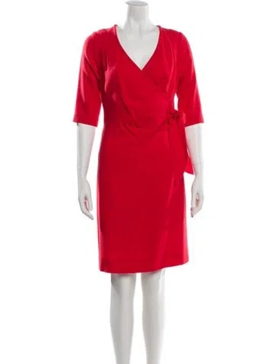 Pre-owned Paul & Joe Wool Knee-length Dress In Red