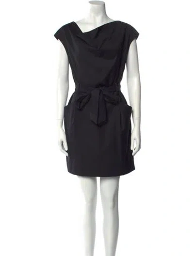 Pre-owned Paul & Joe Wool Mini Dress W/ Tags In Black