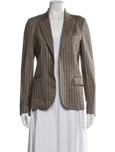 Pre-owned Paul & Joe Wool Striped Blazer In Neutrals