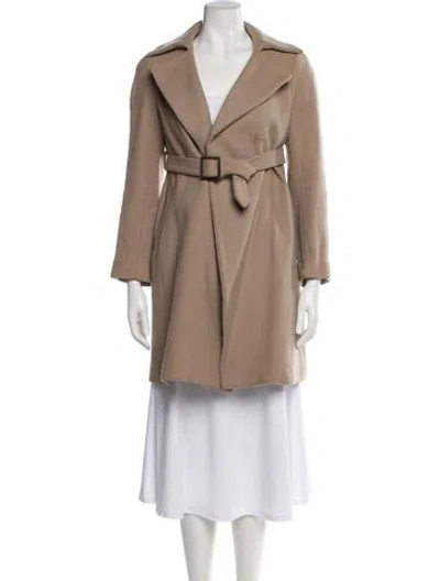 Pre-owned Paul & Joe Wool Trench Coat In Neutral