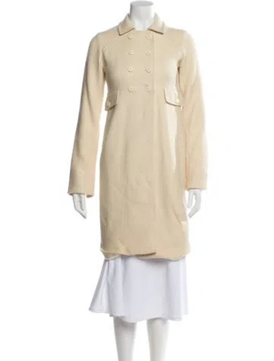 Pre-owned Paul & Joe Wool Trench Coat In Neutral