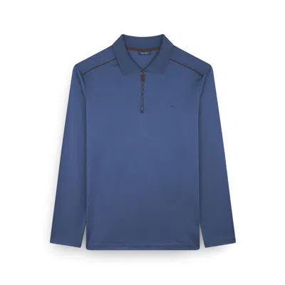 Paul & Shark Aqua Touch Cotton Polo Shirt With Zip In Multi