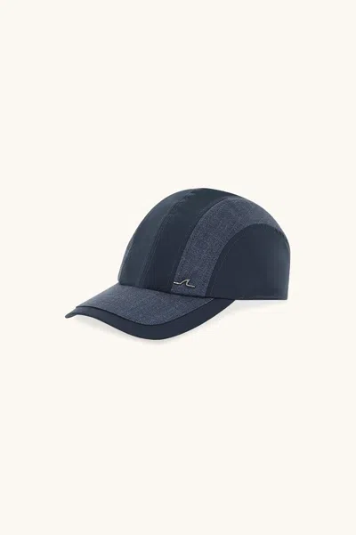 Paul & Shark Baseball Cap In Jersey And Denim In Neutral