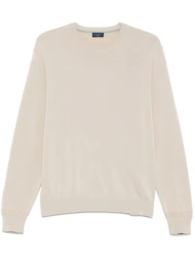 Paul & Shark Beige Crew Neck Sweater In Neutral
