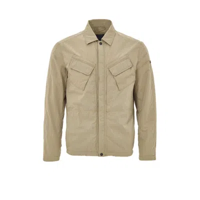 Paul & Shark Man Jacket Beige Size L Nylon In Brown