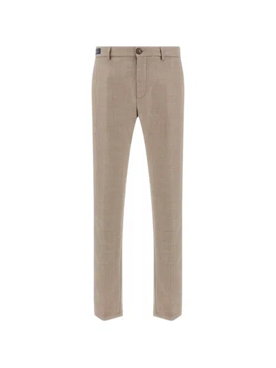 Paul & Shark Bellagio Wool Trousers In Neutral