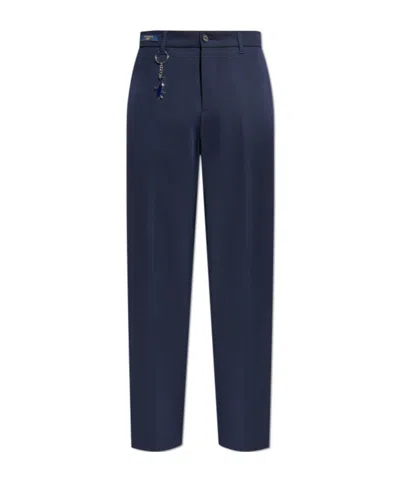 Paul & Shark Belt Loops Slacks In Black