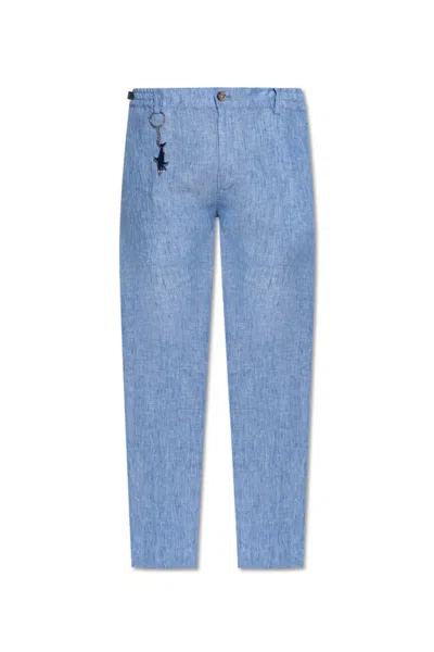 Paul & Shark Belt Loops Slacks In Blue
