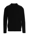 Paul & Shark Black Crew Neck Sweater In Black