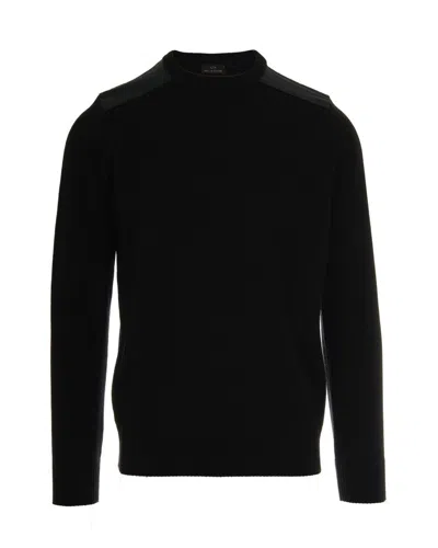 PAUL & SHARK BLACK CREW NECK SWEATER