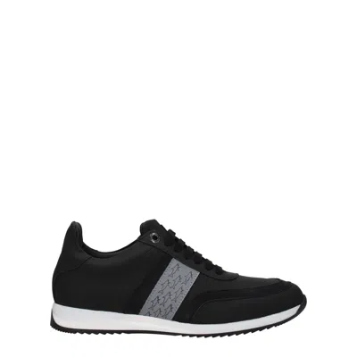 Paul & Shark Black Leather Sneakers