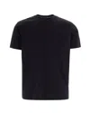 Paul & Shark Black Solid Crew Neck T-shirt In Black