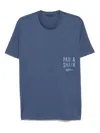 Paul & Shark Crew Neck Short Sleeves Straight Hem In Blue