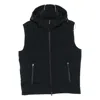 Paul & Shark Hooded Quilted Vest In Black