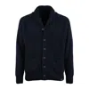 Paul & Shark Blue Wool Cardigan In Blue