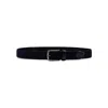 Paul & Shark Braided Elastic Belt With Leather Trims
