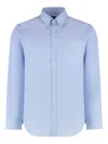 Paul & Shark Button-down Pocket Cotton Shirt In Blue