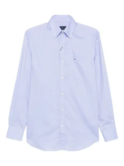 Paul & Shark Button-down Pocket Shirt In Blue