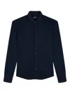 Paul & Shark Wool And Silk Jersey Shirt In Blue