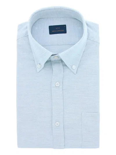 Paul & Shark Button-fastening Shirt In Blue