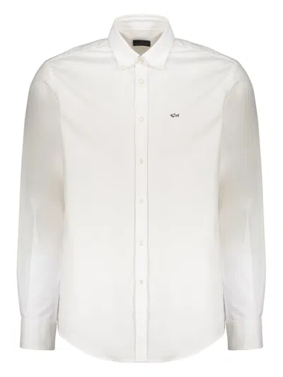 Paul & Shark Button Shirt In White