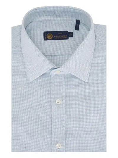 Paul & Shark Button-up Shirt In Blue