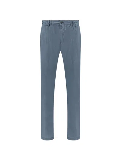Paul & Shark Buttoned Chino Trousers In Blue
