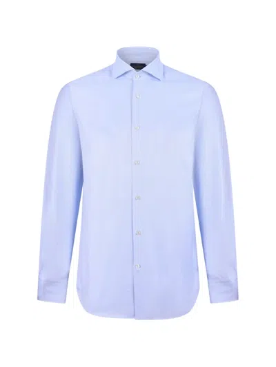 Paul & Shark Buttoned Cotton Shirt In Blue