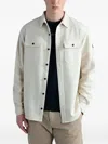 Paul & Shark Buttoned Cotton Shirt In Neutral