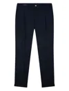 Paul & Shark Buttoned-pocket Chinos In Blue
