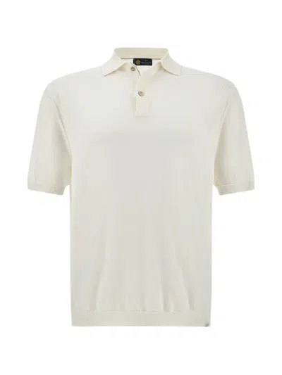 Paul & Shark Buttoned Polo Shirt In White