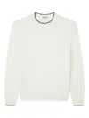 Paul & Shark Wool And Cashmere Turtleneck Sweater In White