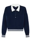 Paul & Shark Wool And Cashmere Polo Shirt In Blue