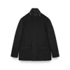 Paul & Shark Carcoat In Cashmere In Black