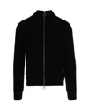 Paul & Shark Blue Full-zip Cardigan In Black