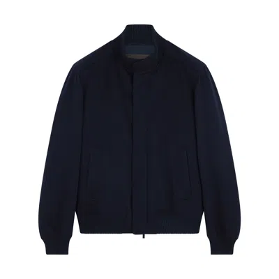 Paul & Shark Cashmere Blouson In Blue