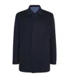 Paul & Shark Cashmere Car Coat In Blue