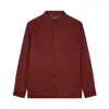 Paul & Shark Cashmere Overshirt In Burgundy