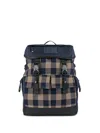 Paul & Shark Check-pattern Backpack In Blue