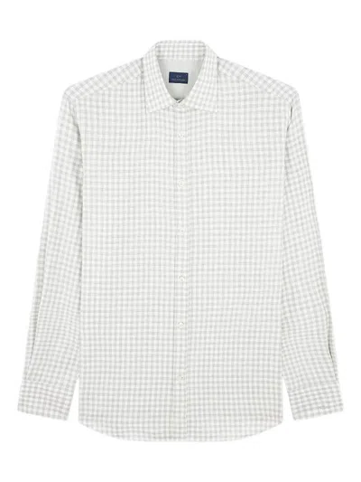 Paul & Shark Check-pattern Cotton Shirt In Green