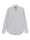 Paul & Shark Checked Button-down Shirt In Blue