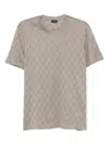 Paul & Shark Checked Cotton T-shirt In Brown