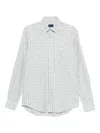 Paul & Shark Checked Long-sleeved Shirt In Blue