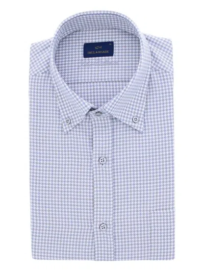 Paul & Shark Checked-pattern Shirt In Blue