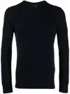 Paul & Shark Cotton Roundneck Sweater In Black