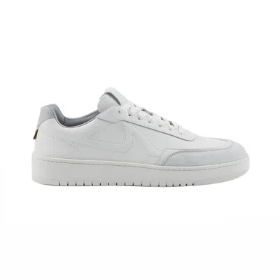 Paul & Shark Club Riviera Leather Sneakers In White
