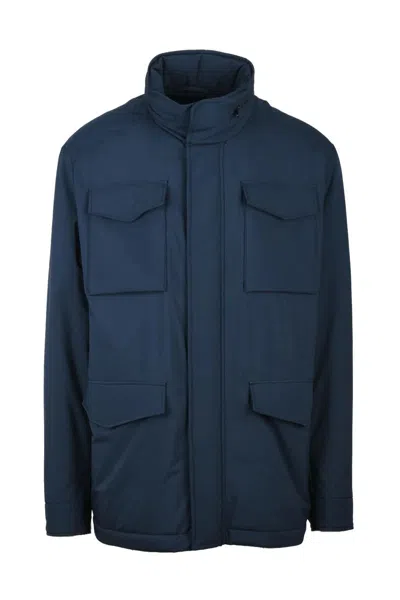 Paul & Shark Coat With Zip - Blue